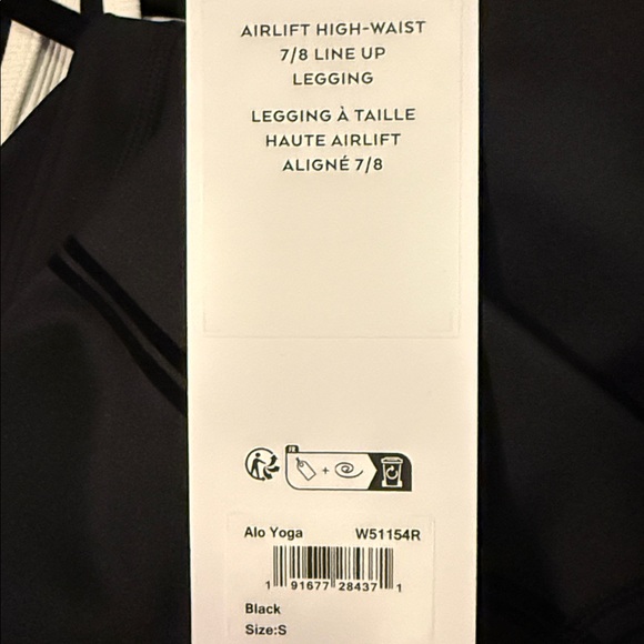 ALO YOGA | ✨NEW✨ Airlift High-Waist 7/8 Line Up Legging in Black - Picture 6 of 6